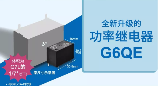 歐姆龍大功率繼電器G6QE系列，解決你的高能需求
